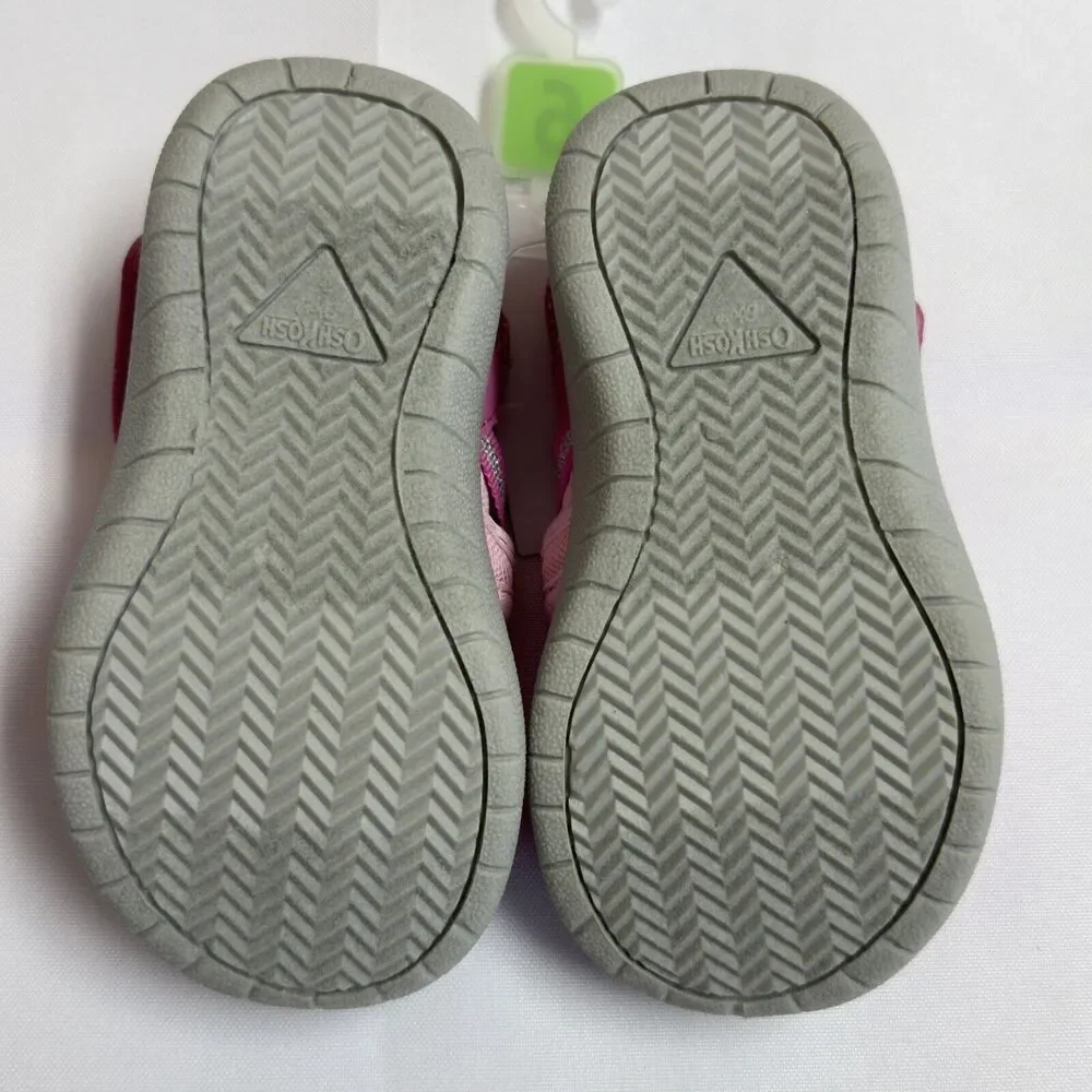 OshKosh Everplay Flexible Outsole Bump Toe Sandal Toddler Size 6 Pink